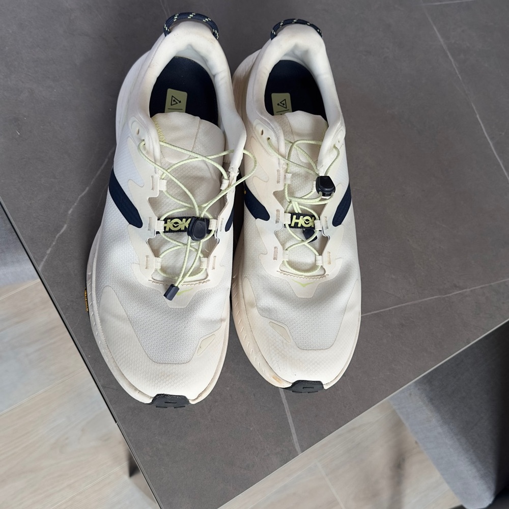 Hoka Transport Alabaster / Varsity Navy Men’s wide Running Shoes